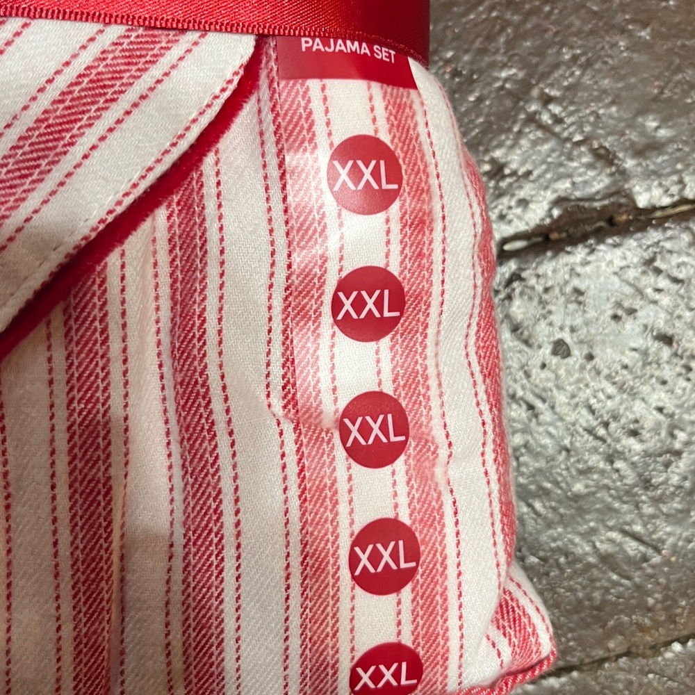 XXL Charter Club White and Red Striped Pajama Set - Picture 3 of 4